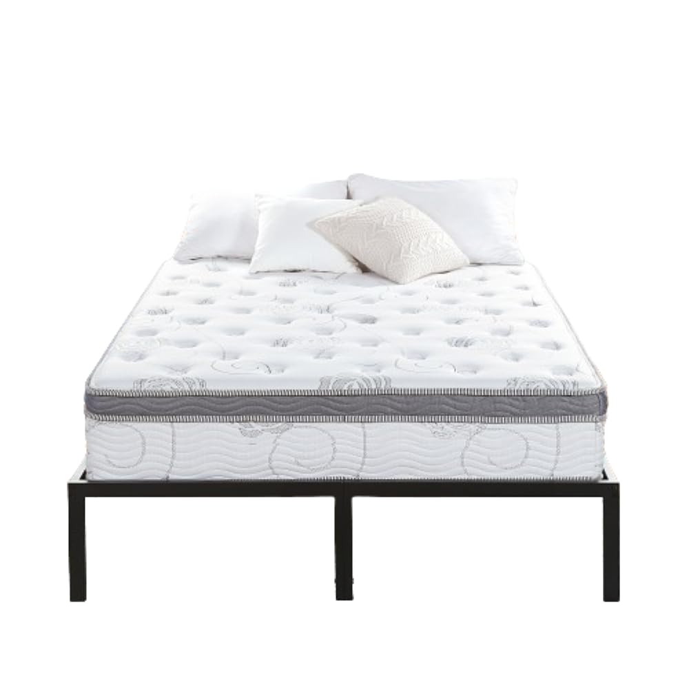 Olee Sleep Full Mattress, 13 Inch Hybrid Mattress, Gel Infused Memory Foam, Pocket Spring for Support and Pressure Relief, CertiPUR-US Certified, Bed-in-a-Box, Firm, Full Size