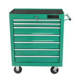 7 Drawer Rolling Tool Chest,Tool Cabinet on Wheels with Locking System,Rolling Tool Box Organizer Tool Case,Multifunctional Tool Cart Mechanic Tool Storage Cabinet for Garage,Wareh Green One Size Fulvari