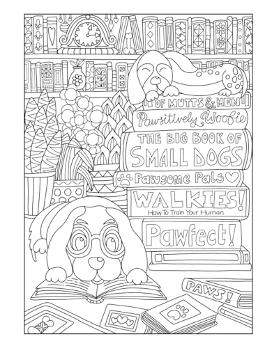 Creative Haven Adorable Dogs Coloring Book (Adult Coloring Books: Pets) Dover Publications