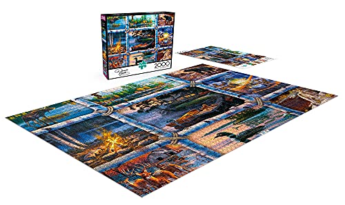 Buffalo Games - Darrell Bush - North Country - 2000 Piece Jigsaw Puzzle for Adults Challenging Puzzle Perfect for Game Nights - 2000 Piece Finished Size is 38.50 x 26.50 - WoodArtSupply