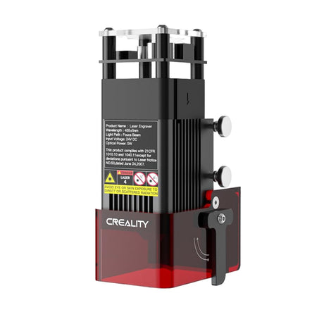 Official Laser Module 0.06mm High Precision Engraving & Cutter for Cardboard, Wood, Bamboo, Rubber, Leather, Fabric, Plastic, Compatible with Ender 3 Series 3D Printer, Laser Module Kit 5W BIMYUSR