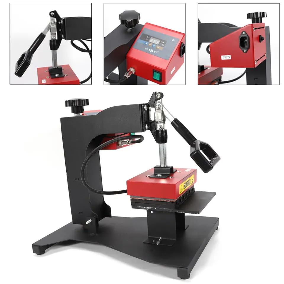 Digital Pen Heat Press Machine 350W Logo Transfer Sublimation Machine with 6 Pen Slots LED Display for DIY Pen Printing