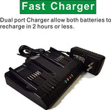 ANOITD WA3875 Replace Worx 20v lithium Battery Charger Compatible with Worx 20v Batteries Wa3757 Wa3578 WA3525 Wa3522 WA3544 … ANOITD