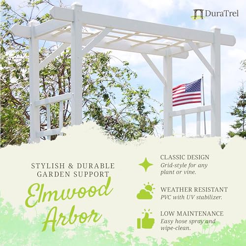 Dura-Trel 11199 Elmwood Arbor, White DuraTrel