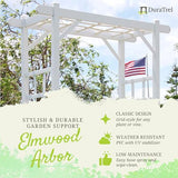 Dura-Trel 11199 Elmwood Arbor, White DuraTrel