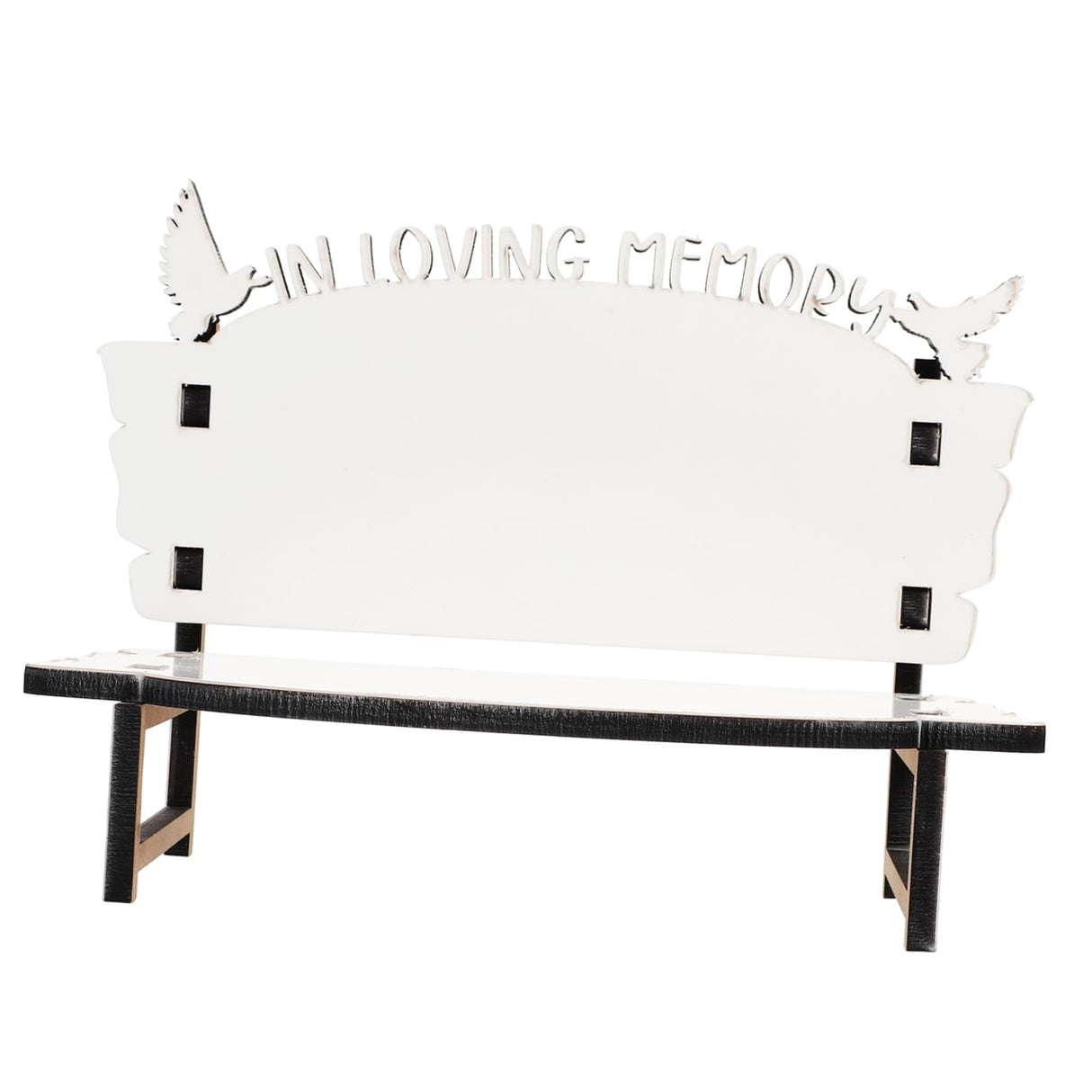 STOBOK White Embryo Chair Dining Table Bench Christmas Crafts Chair Sublimation Memorial Bench Blanks ornament Chair Decor for Tabletop Home Decor, Personalized Photo Frame Sublimation 4pcs. STOBOK