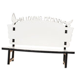 STOBOK White Embryo Chair Dining Table Bench Christmas Crafts Chair Sublimation Memorial Bench Blanks ornament Chair Decor for Tabletop Home Decor, Personalized Photo Frame Sublimation 4pcs. STOBOK