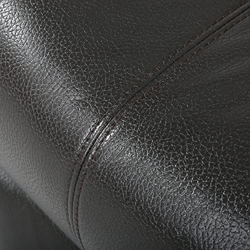 Christopher Knight Home GDFStudio Great Deal Furniture Merit Black Leather Recliner/Glider Chair GDFStudio