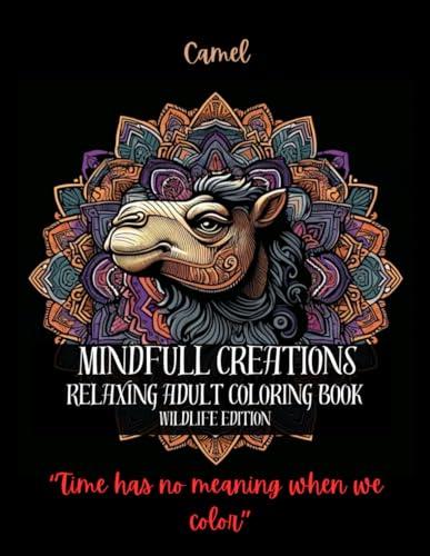 Mindfull creations Relaxing adult coloring book (Wildlife edition): An Detailed Mindfulness Coloring Book for Seasoned coloring for Relaxation and ... and Stress Relief) (Mindfullness Color) WoodArtSupply