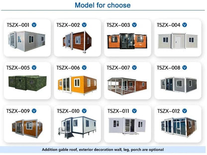 Luxury Modular 20ft & 40ft Prefab Home - 3 Bedrooms, Ready-to-Move-in Tiny Cabin - WoodArtSupply