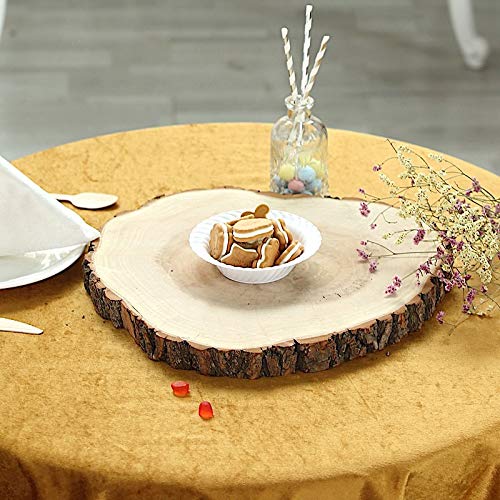 BalsaCircle 14-18-Inch Wide Natural Round Poplar Wooden Slices Party Tabletop Centerpieces - Wedding Party Crafts Home Decorations - WoodArtSupply