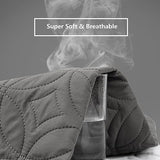 FELTYBED Full Size 54"x75" Waterproof Mattress Protector, Soft Bed Grey Mattress Cover Full, Breathable Mattress Pad Cover with Deep Pocket 6"- 15", Noiseless Washable FELTYBED