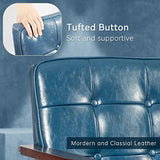 Okeysen Accent Chairs Set of 2 with Side Table, Mid Century Modern Accent Chair, Retro Wood and Fabric Armchairs Side, Lounge Reading Comfy Arm Chair for Living Room, Bedroom, Office Okeysen