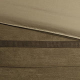 Madison Park Palmer Comforter Set - Faux Suede Design, Striped Accent, All Season Down Alternative Bedding, Matching Shams, Decorative Pillow, Bed Skirt, King (104 in x 92 in), Natural 7 Piece Madison Park