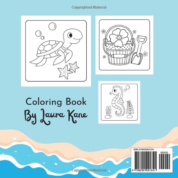 Beach Vacation: Big and Simple Coloring Book WoodArtSupply