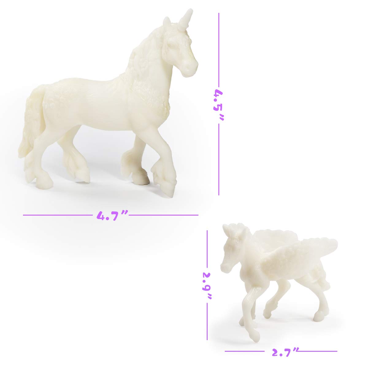 whatstem DIY Painting Unicorn Kit Arts and Crafts Set for Kids or Girls Decorate and Drawing 3D Toys for Children Gift(6 Unicorns) whatstem