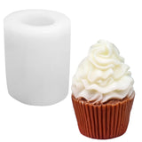 Cupcake Shape Soap Mold Ice Cream Shape Silicone Mold Resin Candle Mould Ice-Cream Cone Candles Molds Cupcake Swirl 3D Silicone Soap Mould for DIY Dessert Candle Wax Resin Clay Craft AddLotLot