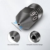 Creality 8pcs 3D Printer Hardened Steel MK8 Nozzles, Upgraded Tungsten Metal Extruder Nozzles 0.2mm, 0.3mm, 0.4mm, 0.5mm, 0.6mm with DIY Tools Storage Box for Creality Ender 3 Ender 3 V2 Sovol SV06 Creality