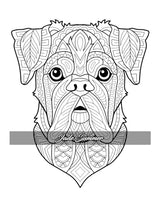 Amazing Dogs Coloring Book: Beautiful Dogs, Adorable Puppies, and Relaxing Designs for Adults and Teens WoodArtSupply