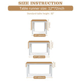 OurWarm Macrame Table Runner Farmhouse Style, Natural Burlap Boho Table Runner Modern Farmhouse Decor Rustic Woven Cotton Crochet Lace for Bohemian, Rustic,Bridal, Shower Wedding, Dinner, 72" x 12" OurWarm