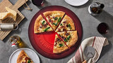 Le Creuset Stoneware Round Pizza Stone, 15 in., Cerise Le Creuset