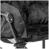 Urban Shop Sherpa Club Chair, Black 31.8D x 28.7W x 35.4H in Urban Lifestyle