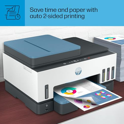 HP Smart Tank 7602 Wireless All-in-One Ink Tank Printer with 2 years of ink included,Print, scan, copy, fax, Best-for-home, Refillable ink tank (28B98A)