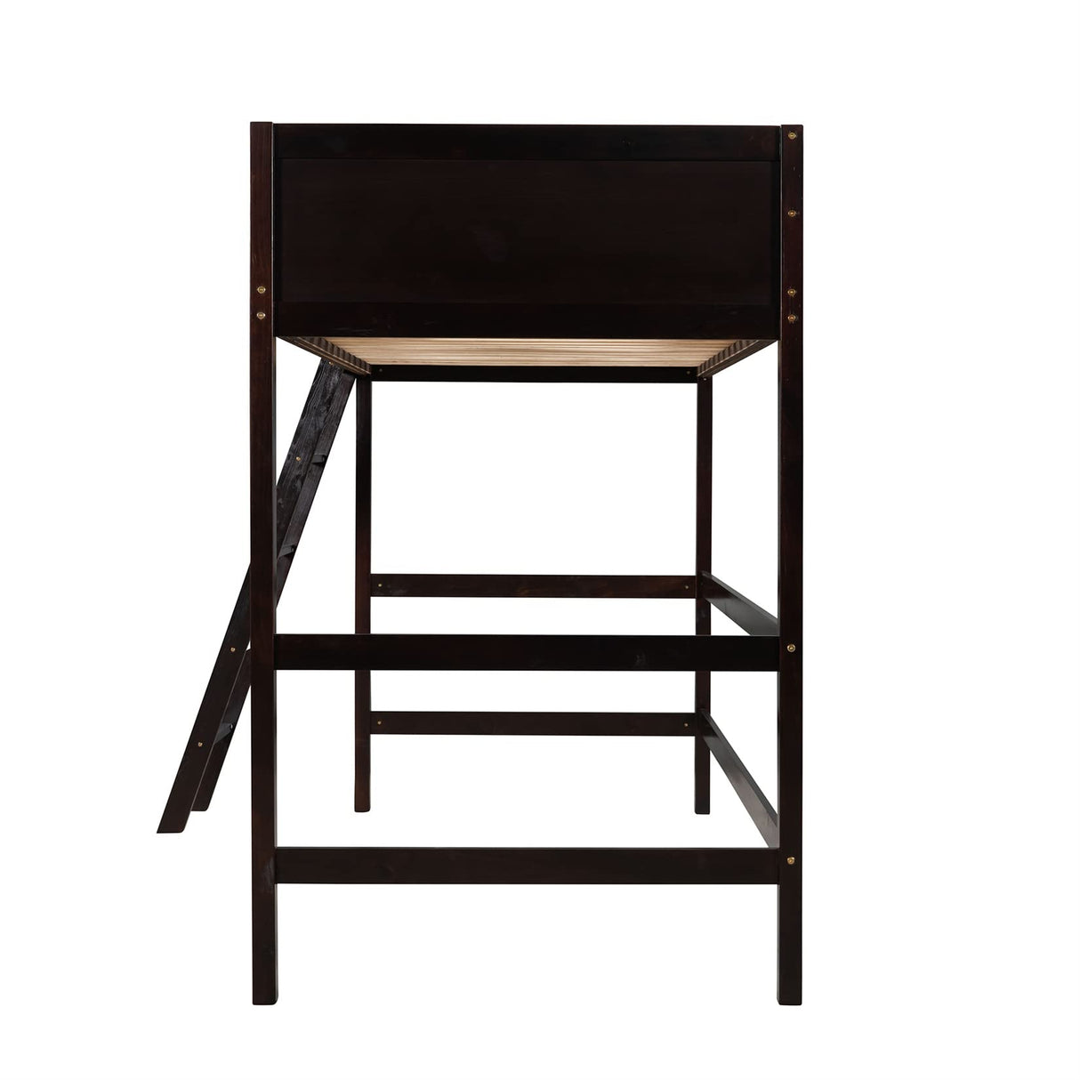 Espresso Twin Loft Bed by Harper & Bright Designs - Stylish and Space-Saving for Kids and Teens Harper & Bright Designs