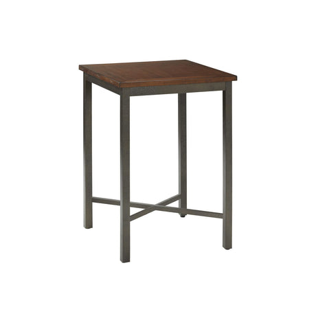 Home Styles Cabin Creek Bistro Table, Constructed from Hardwood Solids with a Chestnut Distressed Finish homestyles