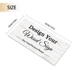 Personalized Custom Wood Signs,Customized Wooden Board Decoration Farmhouse Decor,Custom Family Sign,Name Date,Custom Rustic Sign for Home,Kitchen,Wall Art 3.94"X7.87"(10X20cm) AXKEUDO