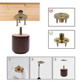 Savagrow Round Wooden Furniture Legs 2 Inch Wooden Replacement Legs for Furniture Sofa Table Cabinet Set of 4 (Brown) Savagrow