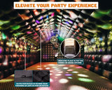 Albott 39x20x14 FT Large Black Inflatable Nightclub Tent for Adults with Pavilion Rest Area, Black Inflatable Night Club Gazebo with 2 Side Doors & Logo Area for Birthday, Wedding, Backyard Events Albott