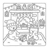 Fuzzy Hygge: Christmas Vibes Coloring Book for Adults & Teens Featuring Cozy Festive Holiday Winter Scenes with Adorable Animals Characters (Fuzzy Friends Coloring) Vivi Tinta