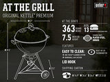 Weber Original Kettle Premium Charcoal Grill, 22-Inch, Black Weber
