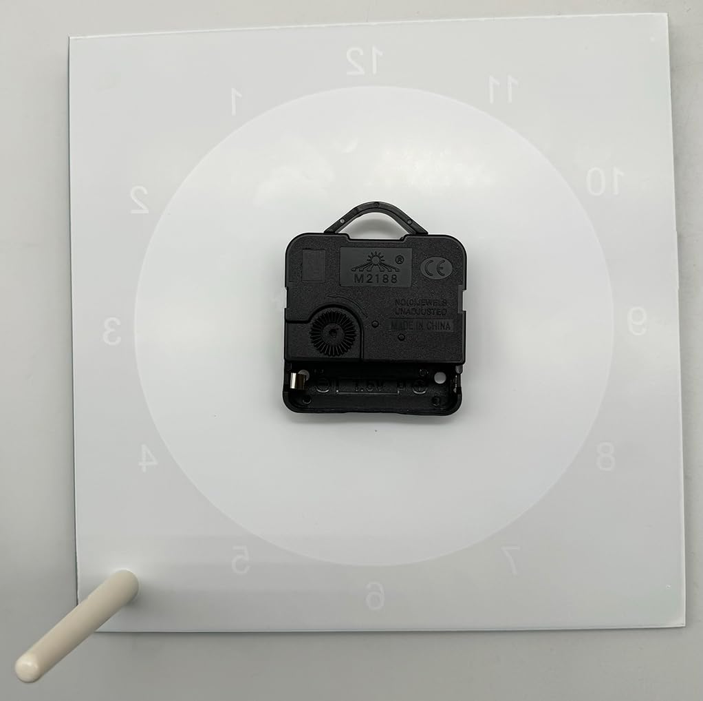 Ving 20PCS Sublimation Blank Glass Photo Frame 7.8" x 7.8" Blank Mirror Edge Glass Photo Frame for Heat Transfer with Clock Ving