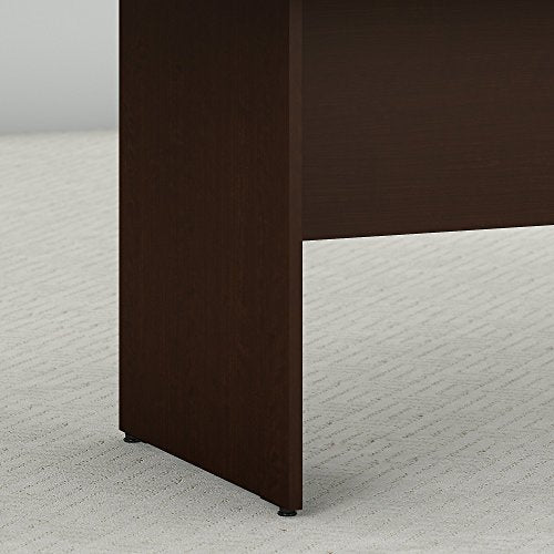 Bush Business Furniture Boat Shaped Conference 4-6 People with Wood Base | Stylish 6 FT Table for Office Boardrooms and Training Rooms, 72W x 36D, Mocha Cherry - WoodArtSupply