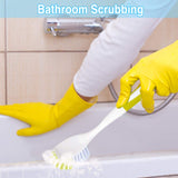 YeuDeuy Scrub Brush for Dish Kitchen Sink Pot Pan with Stiff Bristles, Yellow-Green 3pcs YeuDeuy