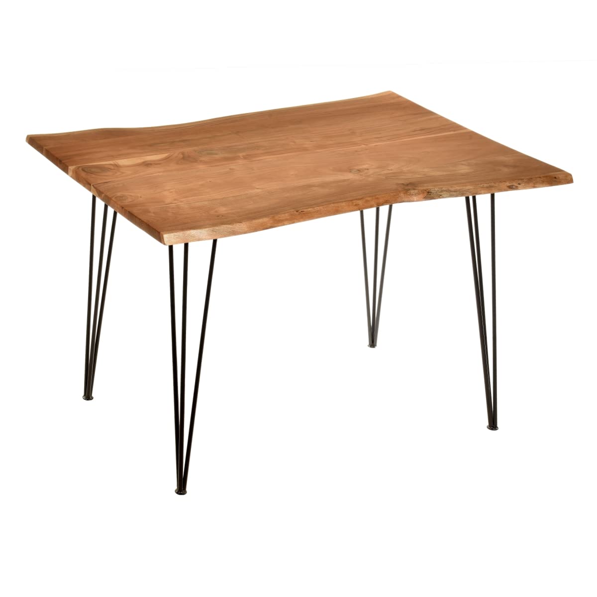 Carolina Classic SETI Live Edge Dining Table in Natural and Black Carolina Classic