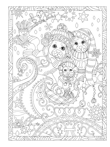 Creative Haven Dazzling Dogs Coloring Book: Relaxing Illustrations for Adult Colorists (Adult Coloring Books: Pets)