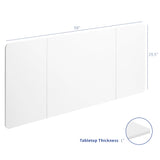 VIVO Universal 60 x 30 inch Table Top for Standard and Sit to Stand Height Adjustable Home and Office Desk Frames, White Desktop, DESK-TOP60-30W VIVO