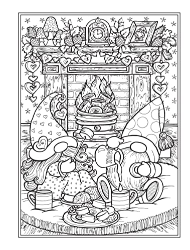 Creative Haven Gnome Sweet Gnome Coloring Book (Adult Coloring Books: Fantasy) Dover Publications