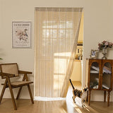 Sutuo Home Boho Door Curtains for Doorway, Bohemian Semi Blackout Curtains Privacy Embroidery Drape Decor for Temporary Room Dividers Bedroom Living Room, Rod Pocket 1 Panel 37" W x 80" L, Natural Sutuo Home