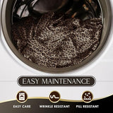 Martex Elegance 3-Piece Satin Sheets - Twin Size Luxury Hotel Quality Set - Leopard Print, Silky Soft & Smooth Martex