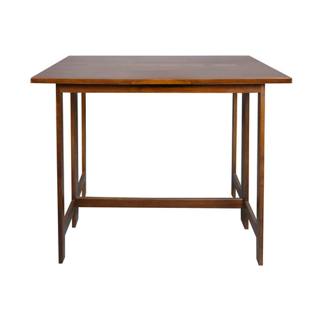 Casual Home Solid Wood Folding Convertible Dining Console Table, 40" W x 28" D x 30" H, Warm Brown Casual Home