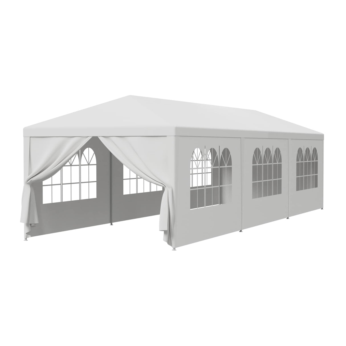 LEMY 10 X 30 Outdoor Wedding Party Tent Camping Shelter Gazebo Canopy with Removable Sidewalls Easy Set Gazebo BBQ Pavilion Canopy Cater Events LEMY