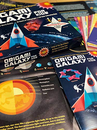 Origami Galaxy for Kids Kit: An Origami Journey through the Solar System and Beyond! [Includes an Instruction Book, Poster, 48 Sheets of Origami Paper and Online Video Tutorials] Tuttle Publishing
