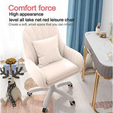 XUEGW Home Office Chair Computer Chair with Mid-Back Upholstered Modern Tufted Computer Task Chair Swivel Height Adjustable Velvet Accent Chair. XUEGW