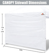 SCOCANOPY Sidewalls for 10x10 Canopy Frame, 3 Pack SunWalls Only,White SCOCANOPY