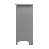 Bush Furniture Salinas Small Storage Cabinet with Doors and Shelves in Cape Cod Gray, 2 Door Accent Chest for Home Office, Living Room, Entryway Bush Business Furniture
