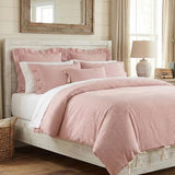 Piper Classics Farmhouse Ticking Stripe Duvet Cover Bedding, Red & Off-White, King 92x108, Comforter Cover w/Twill Ties, Soft, Comfortable, Farmhouse Bedroom Décor Piper Classics